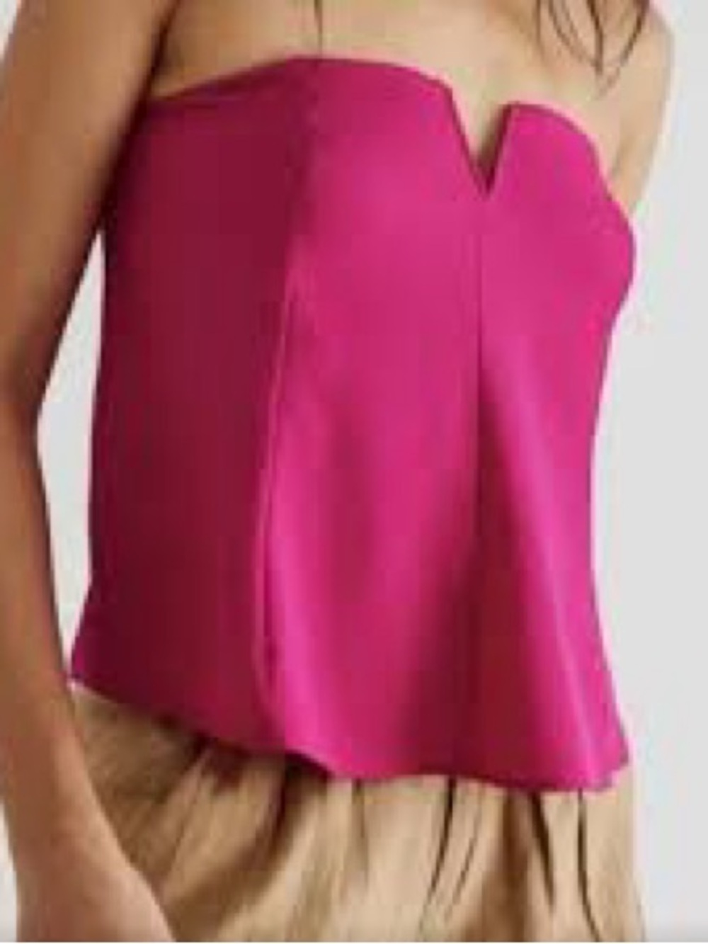 Intimately by FREE PEOPLE Pass it On Strapless FUCHSIA Tube Top  XS New
